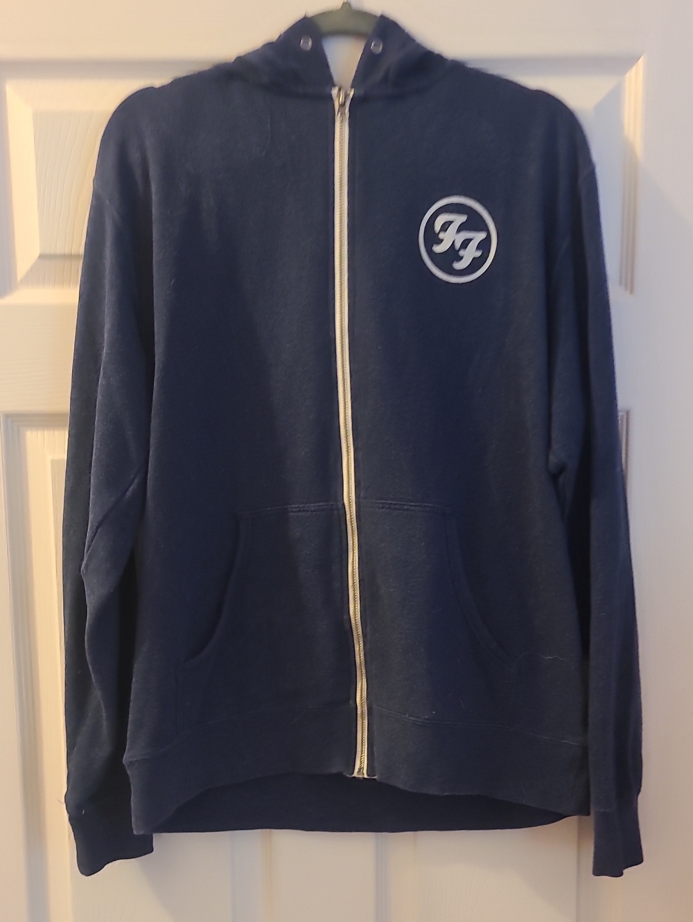 Navy Foo Fighters Zip-Up Hoodie